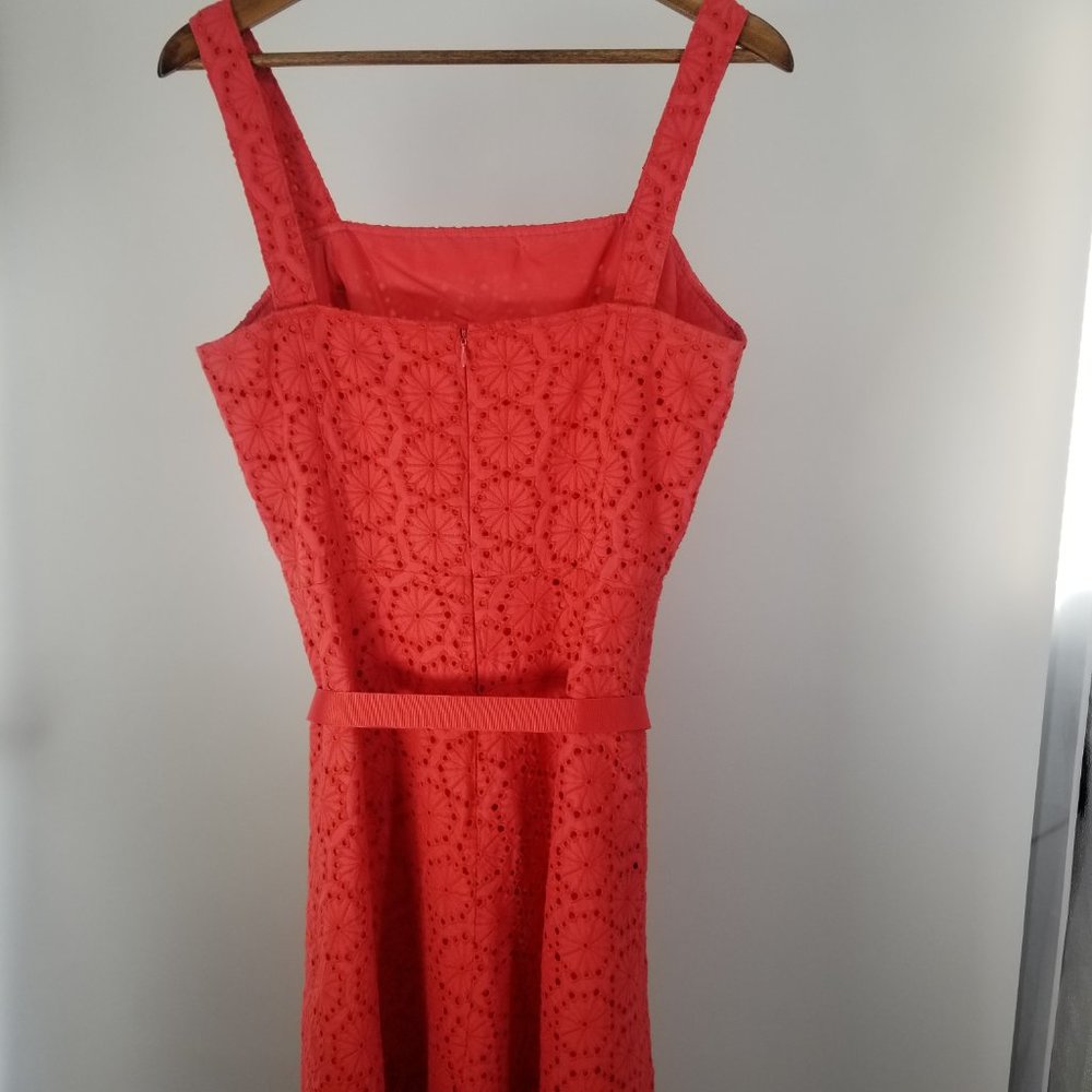 🌵Josephine Chaus Summer Floral Eyelet Dress sz 6 - Picture 3 of 8